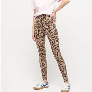 Jcrew 7/8 High Rise Leggings in Leopard